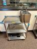 LAKESIDE THREE TIER STAINLESS UTILITY CART W/ APC BATTER BACK UP