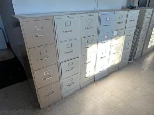 (6) FOUR DRAWER FILE CABINETS