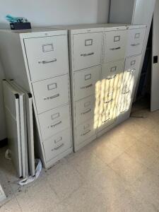 (4) FOUR DRAWER FILE CABINETS