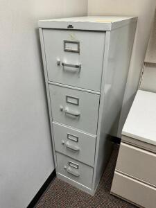 FOUR DRAWER METAL FILE CABINET