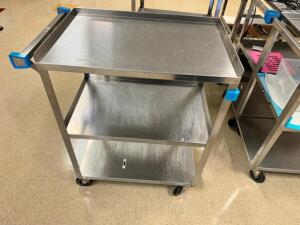 (5) LAKESIDE THREE TIER STAINLESS UTILITY CART