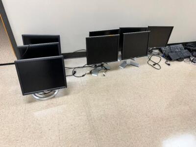 (8) ASSORTED 15" LCD MONITORS