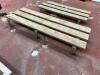 DESCRIPTION: (5) 60" METAL DUNNAGE RACKS SIZE 60" LOCATION: MEAT ROOM THIS LOT IS: SOLD BY THE PIECE QTY: 5 - 2