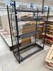 DESCRIPTION: 48" X 20" BLACK WIRE DISPLAY RACK SIZE 72" LOCATION: FLOOR QTY: 1