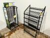 DESCRIPTION: (2) ASSORTED WIRE DISPLAY SHELVES. LOCATION: BACK WAREHOUSE THIS LOT IS: ONE MONEY QTY: 1