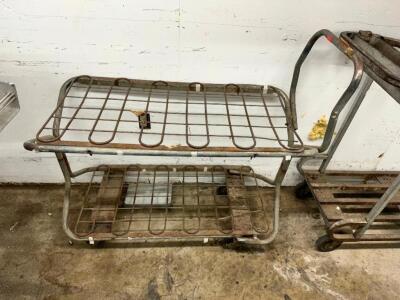 DESCRIPTION: 36" TWO WIRE WIRE CART. LOCATION: BACK WAREHOUSE QTY: 1