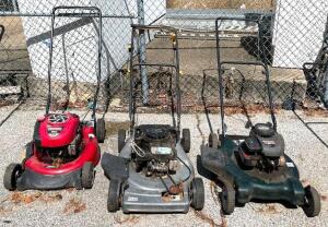 (3) LAWN MOWERS (NOT IN WORKING CONDITION)