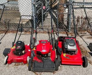 (3) LAWN MOWERS (NOT IN WORKING CONDITION)