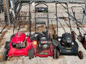 (3) LAWN MOWERS (NOT IN WORKING CONDITION)