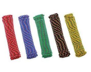 (6) - 3/8 IN. X 100 FT. ASSORTED COLORS POLYPROPYLENE DIAMOND BRAID ROPE