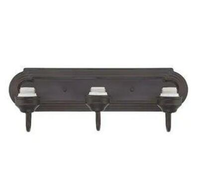 3-LIGHT OIL RUBBED BRONZE WALL FIXTURE