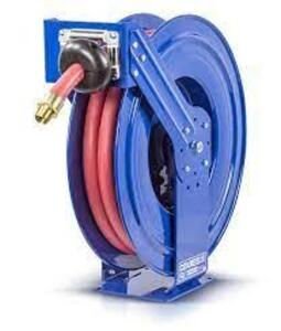 DESCRIPTION: (1) SPRING RETURN HOSE REEL BRAND/MODEL: COXREELS #10C509 INFORMATION: BLUE RETAIL$: $1198.52 EA SIZE: 35 FT (1 IN I.D.), 1 IN MNPT, 300