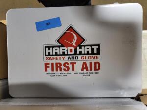 DESCRIPTION: (3) FIRST AID KITS BRAND/MODEL: HARD HAT #8397 INFORMATION: WHITE RETAIL$: $47.15 EA SIZE: 25 PERSON QTY: 3