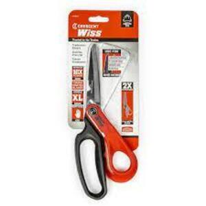 DESCRIPTION: (2) TRADESMEN SHOP SHEARS BRAND/MODEL: CRESCENT WISS #CW10TM INFORMATION: ORANGE AND BLACK HANDLES RETAIL$: $17.97 EA SIZE: 10" QTY: 2