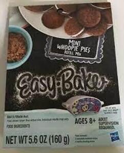 DESCRIPTION: (4) MINI WHOOPIE PIE REFILL PACK BRAND/MODEL: EASY BAKE RETAIL$: $8.00 EA SIZE: 5.6 OZ QTY: 4