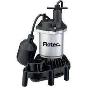 DESCRIPTION: (1) SUMP PUMP WITH PUMP BRAND/MODEL: FLOTEC RETAIL$: $120.00 EA SIZE: 1/2 HP QTY: 1