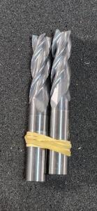 DESCRIPTION: (2) SOLID CARBIDE SQ END MILL BRAND/MODEL: ACCUPRO 6504421 INFORMATION: NO CASE RETAIL$: 150.47 SIZE: 1/2" 1-1/2" LOC QTY: 2