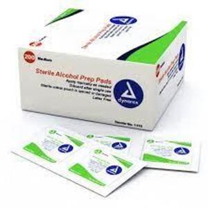 DESCRIPTION: (1) CASES OF (20) BOXES OF (100) STERILE ALCOHOL PADS BRAND/MODEL: DYNAREX RETAIL$: $56.78 EA QTY: 1