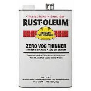 DESCRIPTION: (1) ZERO VCC THINNER BRAND/MODEL: RUST-OLEUM #315512 RETAIL$: $162.29 EA SIZE: 1 GALLON QTY: 1