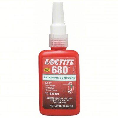 DESCRIPTION: (4) RETAINING COMPOUND BRAND/MODEL: LOCTITE 680 #34TC03 RETAIL$: $73.32 EA SIZE: 1.69 FL OZ QTY: 4