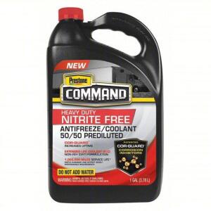 DESCRIPTION: (2) HEAVY DUTY NITRITE FREE ANTIFREEZE COOLANT BRAND/MODEL: PRESTON COMMAND #56FZ66 INFORMATION: 50/50 PREDILUTED RETAIL$: 14.85 SIZE: 1