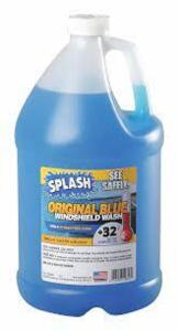 DESCRIPTION: (2) WINDSHIELD WASHER FLUID BRAND/MODEL: SPLASH ORIGINAL BLUE RETAIL$: $10.00 EA SIZE: 1 GALLON QTY: 2