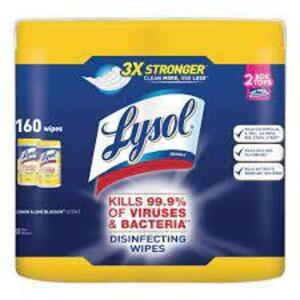 DESCRIPTION: (1) (3) PACK OF DISINFECTING WIPES BRAND/MODEL: LYSOL RETAIL$: $13.47 EA QTY: 1