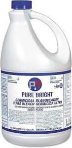 DESCRIPTION: (2) GERMICIDAL ULTRA BLEACH BRAND/MODEL: PURE BRIGHT RETAIL$: 10.16 EA SIZE: 1 GALLON QTY: 2