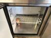 TRUE TWO DOOR WORK TOP PREP COOLER W/ RISER SHELF AND HEAT LAMP - 2