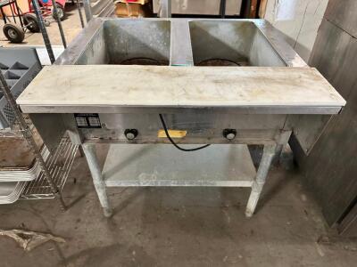 EAGLE TWO WELL STEAM TABLE