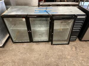 BEVERAGE AIR THREE GLASS DOOR BACK BAR COOLER