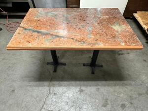 47.5" X 29.5" COMPOSITE TABLE TOP W/ BASE.