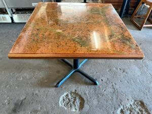 36" X 36" COMPOSITE TABLE TOP W/ BASE.