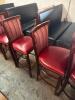 (2) - PADDED BAR STOOL CHAIRS - 3