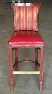 (2) - PADDED BAR STOOL CHAIRS