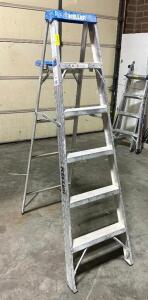 DESCRIPTION: 6' HEAVY DUTY ALUMINUM STEP LADDER BRAND/MODEL: KELLER 916 SIZE: 6' LOCATION: WAREHOUSE #1