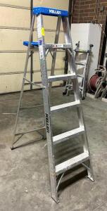 DESCRIPTION: 6' HEAVY DUTY ALUMINUM STEP LADDER BRAND/MODEL: KELLER 916 SIZE: 6' LOCATION: WAREHOUSE #1