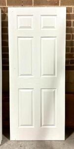 DESCRIPTION: (2) 34" X 80" 6-PANEL INTERIOR DOOR SLABS SIZE: 34" X 80" LOCATION: WAREHOUSE #1