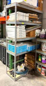 DESCRIPTION: 5-TIER HEAVY DUTY SHELVING UNIT (CONTENTS ARE NOT INCLUDED) SIZE: 48" X 18" X 84" LOCATION: WAREHOUSE #1