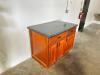 DESCRIPTION: 48" X 30" X 36" GRANITE TOPPED KITCHEN ISLAND SIZE: 48" X 30" X 36" LOCATION: WAREHOUSE #2 - 4