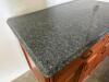 DESCRIPTION: 48" X 30" X 36" GRANITE TOPPED KITCHEN ISLAND SIZE: 48" X 30" X 36" LOCATION: WAREHOUSE #2 - 6