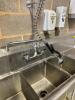 DESCRIPTION: 78" THREE COMPARTMENT STAINLESS SINK SIZE: 78" X 21" X 36" LOCATION: WAREHOUSE #2 - 6
