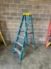 DESCRIPTION: 6' FIBERGLASS STEP LADDER SIZE: 6' LOCATION: WAREHOUSE #2 - 2