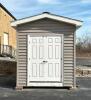 DESCRIPTION: 13' X 9' X 11' DOUBLE-DOOR STORAGE SHED INFORMATION: GOOD CONDITION, NO LEAKS/ SEALED TIGHT, UNIT HAS ELECTRIC READY TO BE CONNECTED ALRE - 3