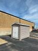 DESCRIPTION: 13' X 9' X 11' DOUBLE-DOOR STORAGE SHED INFORMATION: GOOD CONDITION, NO LEAKS/ SEALED TIGHT, UNIT HAS ELECTRIC READY TO BE CONNECTED ALRE - 5