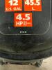 DESCRIPTION: 12 GALLON SHOP VAC BRAND/MODEL: SHOP VAC INFORMATION: 4.5 HP LOCATION: WAREHOUSE QTY: 1 - 4