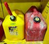 DESCRIPTION: DIESEL AND REGULAR GAS CANISTERS LOCATION: FIRE CABINET WAREHOUSE QTY: 2