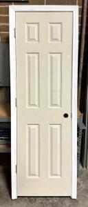 DESCRIPTION: 24" COMPOSITE RIGHT HAND PREHUNG INTERIOR DOOR SIZE: 24"X80" LOCATION: WAREHOUSE QTY: 1