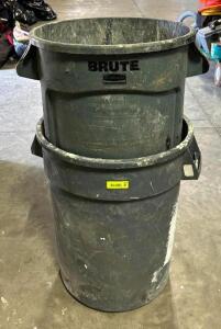 DESCRIPTION: (2) BRUTE TRASH BINS LOCATION: WAREHOUSE QTY: 2