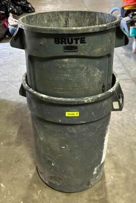 DESCRIPTION: (2) BRUTE TRASH BINS LOCATION: WAREHOUSE QTY: 2